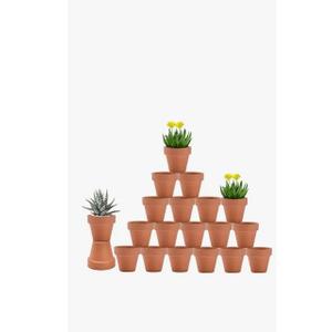 vensovo 3 Inch Terra Cotta & Terracotta Pots with Drainage  20 Pack Clay Flowerpots, Succulent Nursery Planter Great for Plants, Crafts, Wedding Favor
