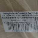 Temptations Creamy Puree Mix-Ups Squeezable Lickable Wet Cat Treats, Tuna Flavor, Salmon Flavor, and Seafood Medley Flavor, 0.42 oz. Tubes, 24 Count