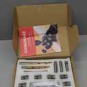 GOINGMAKE Dowel Jig Kit with Quick Positive Stop and Clamp, Adjustable Doweling Jig for Drill 1/4, 3/8 and 1/2 Inch Accurate Straight Dowel Holes, Fit Any Thickness Wood Joints, for Cabinet, Furniture