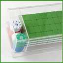 Empty Acrylic Mahjong Case Mahjong Storage Box for American Tiles and Mahjongs Cards Transparent Display Box for Mahjongs Tiles Accessories Supplies (Large,4 Compartment)