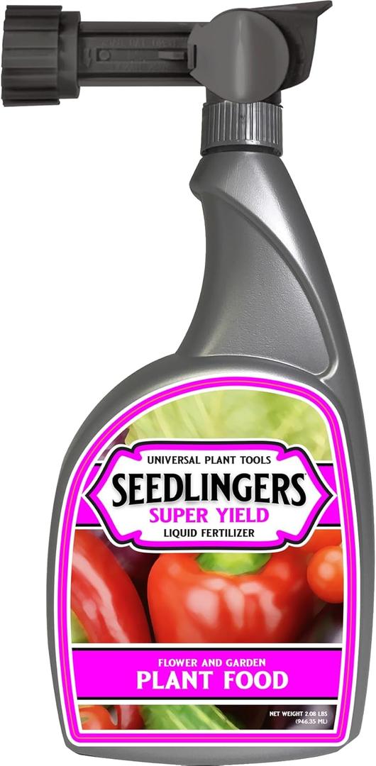 Seedlingers Super Yield Flower & Garden All Purpose Plant Food Ready to Spray Hose End