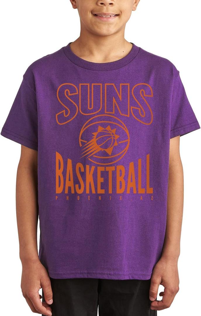 Junk Food NBA Team Basketball - Officially Licensed Kids Short Sleeve Fan T-Shirt for Boys & Girls (X-Large, Purple) Junk Food NBA Team Basketball - Officially Licensed Kids Short Sleeve Fan T-Shirt for Boys & Girls (X-Large, Purple)