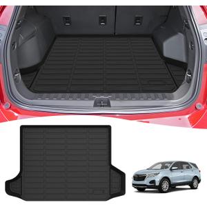 Cartist Cargo Liner Compatible with 2018-2024 Chevy Chevrolet Equinox/GMC Terrain All Weather Rear Trunk Mat 3D Waterproof Black TPE
