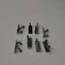 Adhesive Wall Hook for Towel/Coat - Extra Sticky 10LB Stainless, Stick on Hanger for Bath or Shower, Matt Black 8-Pack
