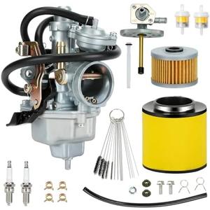 EOPOAYI Recon 250 Carburetor Carb Kit Compatible with TRX 250 TRX250 Fourtrax TRX250EX TRX250TM TRX250TE TRX250ES TRX250ER 1997-2001 2002-2007 ATV Quad 4 Wheeler Parts with Fuel Valve Petcock