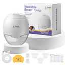 ROMO-GLE/21 Breast Pump Hands Free, Wearable Breastfeeding Pump, Electric Breast Pumps with 3 Modes & 8 Suction Levels, Smart Display, Leak-Proof Design & 3 Flange Inserts(17mm, 19mm, 21mm), 1 Pcs