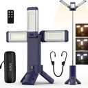 IODOO 10000mAh Rechargeable 4000LM Camping Light Telescopic Camping Lantern , 270 Rotating Aluminum , Remote Control, Warm/White/Nature, Dimmable for Outdoor Camping, IP45 Waterproof,Portable Bag