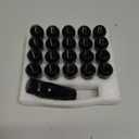 GAsupply 1/2-20 Extended Open End Acorn Lug Nuts Black, 1.9" 48mm Tall, 17mm Hex, Conical Seat 60 Degree, 20 Pack+1 Lug Nut Lock Key Socket