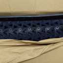 DEXI Front Door Mat Outside Entrance Rubber 19x30, Welcome Floor Doormat Heavy Duty Non Slip, Dirt Trapper Waterproof Exterior Entry Mats All Weather for Patio Entryway Drainage, Blue