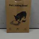 PetsHome Slow Feeder Dog Bowls & Lick Mat for Liquid and Thick Treat, Anti-Slip Dog Lick Bowl with Interactive Rolling Ball, 5/6 Cup Pup Licking Toy for Large Medium Small Dogs and Cats Gray