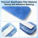 20 Pack Ceiling Fan Filters, Blue Ceiling Fan Filters for Blades,Easy-Stick Universal Air Filter for Common Household Contaminants