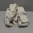 Pinch Pleated Thick Linen Curtains 96 Inch Length 2 Panels Set for Living Room Warm Beige Neutral Pleated Curtains Semi Sheer Light Filtering Privacy Bedroom Window Drapes