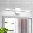 LED Vanity Light Bar 20 Inch Bathroom Light Fixtures 12W Over Mirror Lighting Chrome Vanity Lights Fixtures Modern Bathrooms Lamps Acrylic Bath Wall Light Fixtures
