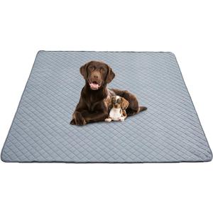 Eterish Reusable Washable Pee Pads for Dogs Extra Large 72'' x 72'' 1 Pack, Absorbent Pet Puppy Dog Training Pads Non-Slip, Waterproof Whelping Potty Pads for Dogs Leak-Proof (Gray)