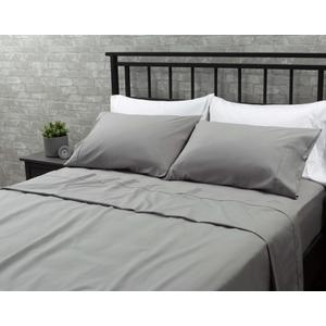 Grey Bed Sheets 90 Inch X 102 Inch / 229 Cm X 259 Cm 100% Cotton 100 %Algodon