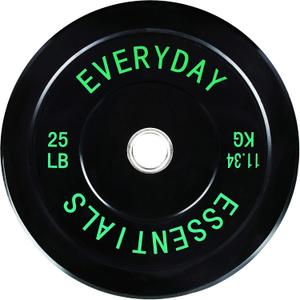 Fitvids 2-Inch Olympic Bumper Plates, Perfect Weight Plates for Weightlifting and Strength Training, 20 LB