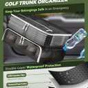BRANTMAKER Golf Trunk Organizer, Golf Accessories for Men/Women to Storage Stuff and Gear, Cool Gifts for Golfers, Dad, Him/Her, Birthday or Father’s Day