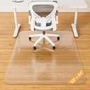 Office Chair Mat for Hardwood Floor, 59" x 84" Clear Plastic Desk Floor Protector, Heavy Duty Non-Slip Chair Mat for Rolling or Gaming Chairs, Durable Computer Mat for Home Office