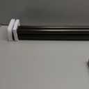 Double Curtain Rod 72 to 144 Inch, HOTOZON 1 Inch Heavy Duty Curtain Rods for Windows, Telescoping Double Drapery Rod with Simple Cap Finials, Bronze