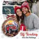 2 x Off-Road Car Christmas Ornament 2025 - Offroad Extreme Adventure Gifts for Men Dads Brothers, Unique for Car Lovers, Outdoor Adventure Lovers Gift Ideas