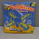 Refresh Sports Boomerang for Kids & Adults - Soft, Durable, Easy to Throw & Catch - Ages 4-8 - Outdoor, Beach, Pool Play - Jet Black