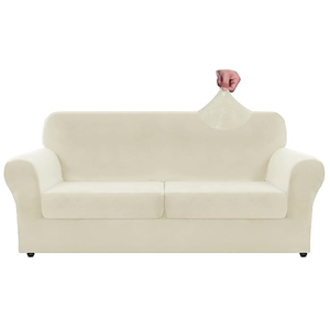 Amazon.com: ZNSAYOTX Luxury Couch Cover 4 Piece Stretch Sofa Covers for 3 Cushion Couch Thick Soft Spandex Sofa Slipcover Living Room Anti Slip Dogs Pet Furnitre Protector (Beige, Sofa) : Home & Kitchen