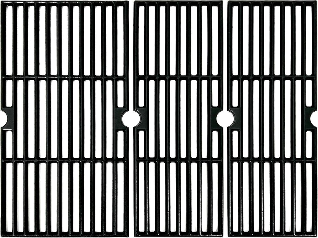 DC150 18 Inch Cast Iron Cooking Grates for Charbroil Performance 4 Burner 463376519, Replacment for Char-Broil Grill 463376319, 463375619, G470-0003-W1, G470-0002-W1,G321-0005-W1