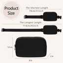 Waist Belt Bag Fashion Fanny Women and Men Gift Waist Pack With Adjustable Strap For Travel Running Hiking Walking Black