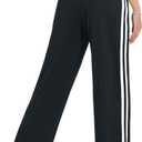 Tapata Women's 28/30/32/34/36 Inseam Track Pants Loose Straight Leg Jogging Sweatpants Warm-Up Sports Athletic Running (Black, M)