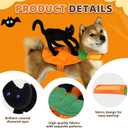 Dog Saddle Halloween Costume Funny Cat Riding Costume Pet Clothes Riding Horse Modeling Dress Up Cat Knight Cosplay Costume for Small Medium Dogs (Large)