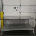 Stainless Steel Mobile Prep Table with Powder-Coated Mild Steel Frame, 
 30X48 Inches