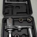 Torque Multiplier Set 1/2 DR w/ 3 Sockets, Labor Saving Lug Nut Remover, Hand Lug Nut Wrench Kit, Portable Wrench Sockets Set (Max 680N/M, Upgraded 8-Point)