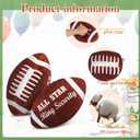 Halloscume 12 Inch All Star Ring Bearer Gift Football Plush Stuffed Fluffy Football Thank You Wedding Gift Will You Be My Ring Bearer Favor for Proposal Wedding Valentine Party