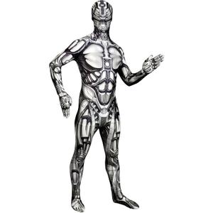Morphsuits Android Costume Futuristic Bodysuit, Robot Costume Adult Men, Futuristic Clothing, Robot Costume Adult (X-Large)