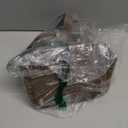 Genuine Leather Bucket Bag for Women Handheld tote bag with metal clasp, bohemian-style market tote bag(Elephant gray-silver)