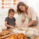 Heating Banneton Bread Proofing Basket, SMOOTHARMOR Electric Silicone Sourdough Starter Kit, 2L Foldable Thermostatic Sourdough Bread Baking Supplies, Timer & 6 Temp Settings, Dishwasher Safe, 7 Tools