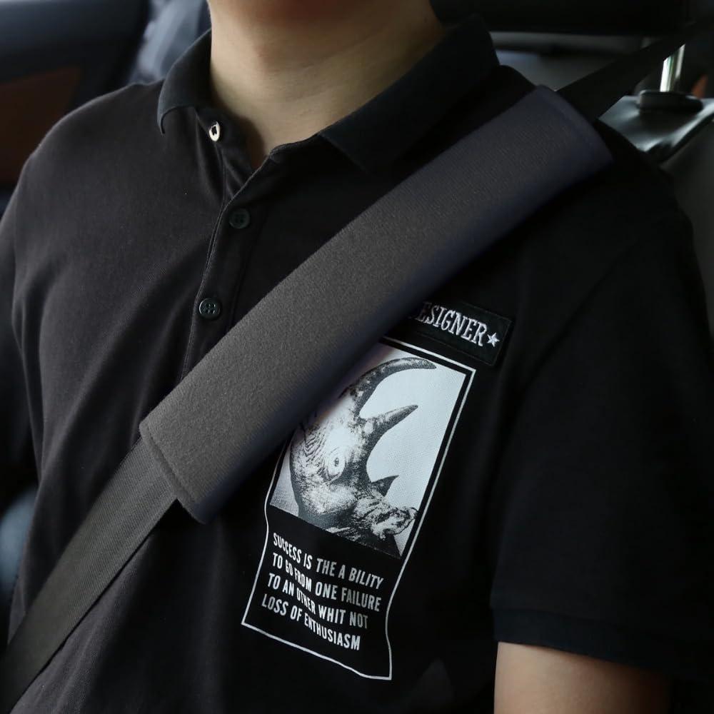 Car Seat Belt Pads Cover, 1 PC 10 In (Black)