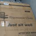 Office Chair - Ergonomic Desk Chair with Adjustable Lumbar Support, Mesh Computer Chair, Executive Chair for Home Office Comfortable Lumbar Support (1, White)