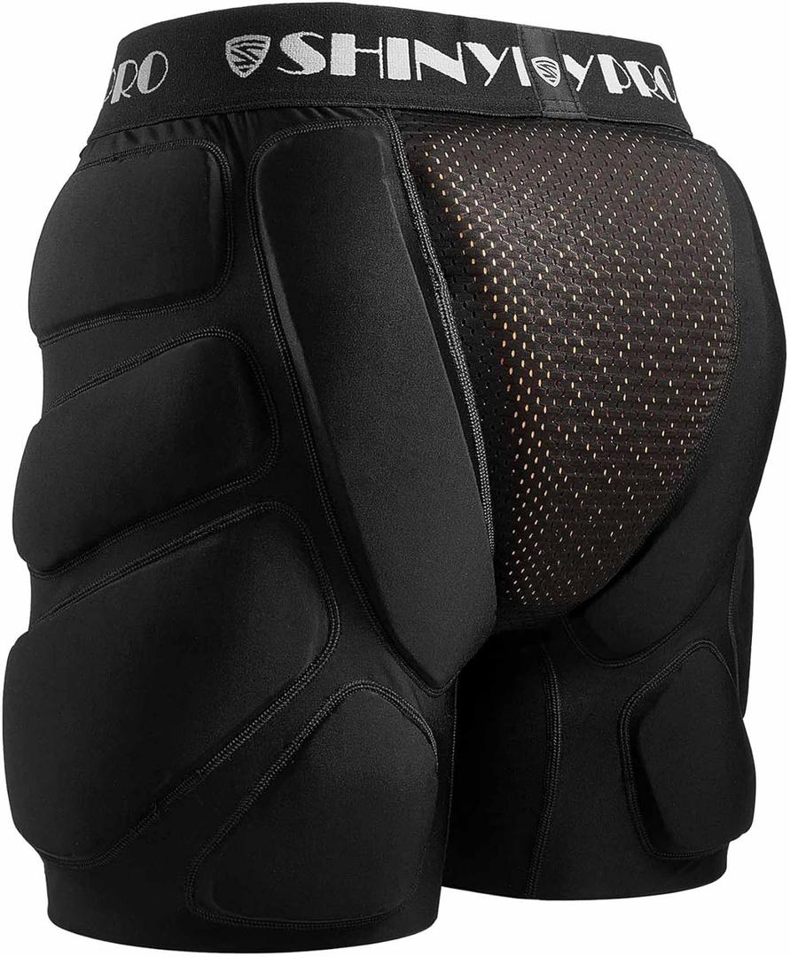 Protective Padded Shorts for Snowboard and Skate CE Level 2 Butt and Tailbone Heavy Duty Protection (Small)