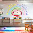 73 Pcs Butterfly Reading Bulletin Board Decorations Set Butterfly Classroom Decor Open Book Bulletin Board Cutouts for Classroom Back to School Party Wall Decor