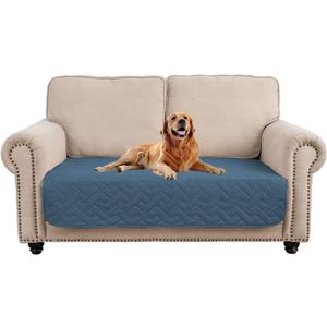 fuguitex Waterproof Dog Bed Cover Couch Cover for Pet Anti-Slip Cat Mat Pet Pad Blanket for Sofa Chair Recliner Bed Furniture Protrctor (30x53 Inch (Pack of 1), Blue)