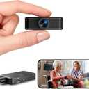 Mini Camera Wireless, 4K HD Nanny Cam, 10hr Continuous Recording WiFi Small Camera, FREE Cloud & SD Storage, No WiFi Needed Mini Camera, Motion Detection & Night Vision for Pet/ Baby/ Nanny Surveillance