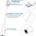 USB C to 3.5mm Headphone Jack Adapter for iPhone17/ iPhone 16/16 Pro/15/15 Pro/Pro Max/Plus, Type C Aux Audio Dongle Cable Cord Compatible with iPad, Samsung Galaxy S23/S23/S22/S21, MacBook3 Pack