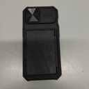 for iPhone 16e Case Wallet, Built-in Card Holder (4-5 Cards), RFID Block, Slide Camera Cover, Military Drop Protection, Rugged Heavy Duty Men Women Protective Phone Case for iPhone 16e, Black