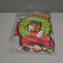 Outdoor Christmas Fence Decorations, 6Pcs Light Up Christmas Fence Peeker Signs Decor with LED String Lights for Yard Garden Lawn Fireplace, Tree Decoration