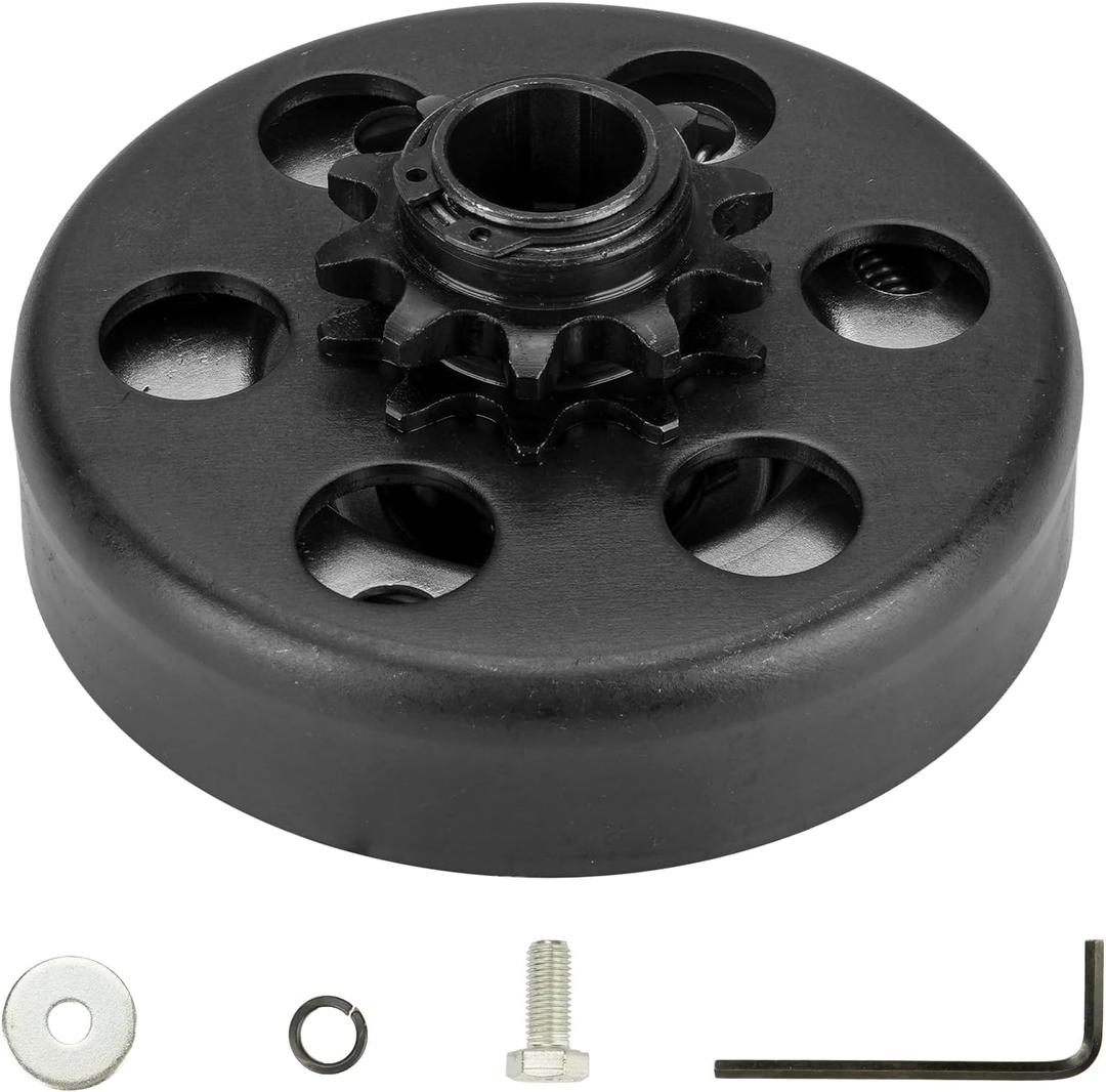 Centrifugal Clutch 3/4 Bore 10T Compatible with #40/41/420 Chain,Go Kart Clutch Fit for Minibike MB165 & MB200 and Honda Cloned Engines GC160 / GC190/ GX120/ GX140/ GX160/ GX200. Up to 2-6.5HP