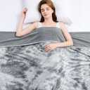 Topcee Cooling Throw Blanket for Night Sweats Decorative Tie Dye, Absorbs Heat to Keep Cool on Warm Nights, Q-Max 0.5 Cooling Blankets for Hot Sleepers, Cool Lightweight Sofa Throw Blanket (50"x70")