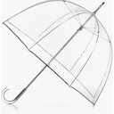 Totes Adult Clear Bubble Umbrella with Dome Canopy and Lightweight Wind and Rain Protection