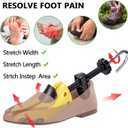Shoe Stretcher Shoe Trees,Adjustable Length & Width for Men and Women,4-Way Adjustable Shoe Expander Widener