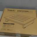 TINAMO 3.5" Acacia Wood One Step Stool for Adults (No Assemble Required)- 500 Lbs Wooden Step Stools Heavy Duty for High Bed Riser, Bathroom, Bedroom - Small Stepping Stool for Elderly, Seniors, Kids
